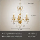 GobekUsa Crystal Pendant Chandelier Foyer Light Luxury Candle Design Led Lamparas