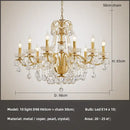 GobekUsa Crystal Pendant Chandelier Foyer Light Luxury Candle Design Led Lamparas