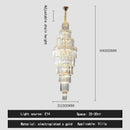 GobekUsa Crystal Pendant Chandelier for Hotel Lobby - Luxury Hollow Design - Nordic Villa Style