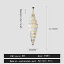 GobekUsa Crystal Pendant Chandelier for Hotel Lobby - Luxury Hollow Design - Nordic Villa Style