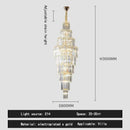 GobekUsa Crystal Pendant Chandelier for Hotel Lobby - Luxury Hollow Design - Nordic Villa Style