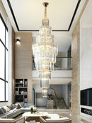 GobekUsa Crystal Pendant Chandelier for Hotel Lobby - Luxury Hollow Design - Nordic Villa Style