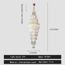 GobekUsa Crystal Pendant Chandelier for Hotel Lobby - Luxury Hollow Design - Nordic Villa Style