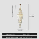 GobekUsa Crystal Pendant Chandelier for Hotel Lobby - Luxury Hollow Design - Nordic Villa Style