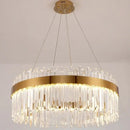 GobekUsa Crystal Pendant Chandelier Light - Nordic Luxury Gold Ceiling Lighting for Living Room