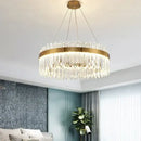 GobekUsa Crystal Pendant Chandelier Light - Nordic Luxury Gold Ceiling Lighting for Living Room