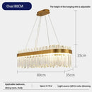 GobekUsa Crystal Pendant Chandelier Light - Nordic Luxury Gold Ceiling Lighting for Living Room