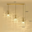 GobekUsa Luxury Single Head Crystal Dining Room Pendant Light