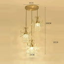 GobekUsa Luxury Single Head Crystal Dining Room Pendant Light