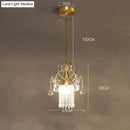 GobekUsa Luxury Single Head Crystal Dining Room Pendant Light