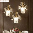 GobekUsa Luxury Single Head Crystal Dining Room Pendant Light