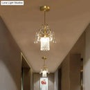GobekUsa Luxury Single Head Crystal Dining Room Pendant Light
