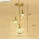GobekUsa Luxury Single Head Crystal Dining Room Pendant Light