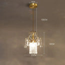 GobekUsa Luxury Single Head Crystal Dining Room Pendant Light