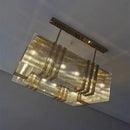 GobekUsa Gold Lustre Steel Pendant Lights - Luxury Dining Room LED Hanging Lamp