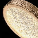 GobekUsa Crystal Ring Pendant Light: Rotatable Luxury Bedside Lighting for Bedroom