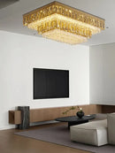 GobekUsa Crystal Round Ceiling Chandelier for Modern Room Decor, Luxury Lamps - 2025 Lumens