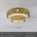 GobekUsa Crystal Round Ceiling Chandelier for Modern Room Decor, Luxury Lamps - 2025 Lumens