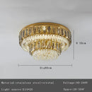GobekUsa Crystal Round Ceiling Chandelier for Modern Room Decor, Luxury Lamps - 2025 Lumens