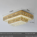 GobekUsa Crystal Round Ceiling Chandelier for Modern Room Decor, Luxury Lamps - 2025 Lumens
