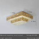 GobekUsa Crystal Round Ceiling Chandelier for Modern Room Decor, Luxury Lamps - 2025 Lumens
