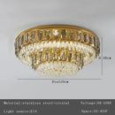 GobekUsa Crystal Round Ceiling Chandelier for Modern Room Decor, Luxury Lamps - 2025 Lumens