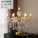 GobekUsa Crystal Table Light: Modern Luxury Nordic Indoor Lighting for Living Room Bedroom