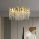 GobekUsa Crystal Tassel Chandelier: Luxury LED Pendant Lights for Living Room, Hall & Restaurant