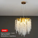 GobekUsa Crystal Tassel Chandelier: Luxury LED Pendant Lights for Living Room, Hall & Restaurant