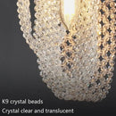 GobekUsa Crystal Tassel Pendant Lamp - Luxury Bedroom and Restaurant Table Light