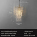 GobekUsa Crystal Tassel Pendant Lamp - Luxury Bedroom and Restaurant Table Light