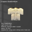 GobekUsa Crystal Water Curtain Pendant Chandelier - Luxury LED Lighting for Home, Hotel, and More