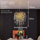 GobekUsa Crystal Water Drop Chandelier – Luxury Ceiling Light for Hotels, Restaurants, Villas