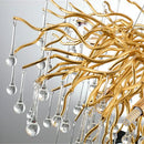 GobekUsa Crystal Water Drop Chandelier – Luxury Ceiling Light for Hotels, Restaurants, Villas