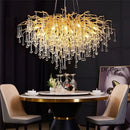 GobekUsa Crystal Water Drop Chandelier – Luxury Ceiling Light for Hotels, Restaurants, Villas