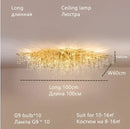 GobekUsa Crystal Water Drop Chandelier – Luxury Ceiling Light for Hotels, Restaurants, Villas