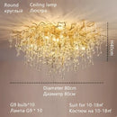 GobekUsa Crystal Water Drop Chandelier – Luxury Ceiling Light for Hotels, Restaurants, Villas