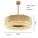 GobekUsa Crystal Water Droplet Pendant Lights, Dimmable Luxury LED Dining Room Fixture