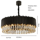 GobekUsa Crystal Water Droplet Pendant Lights, Dimmable Luxury LED Dining Room Fixture