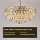 GobekUsa Crystal Chandelier: Modern Net Red Living Room & Bedroom Luxury Lighting