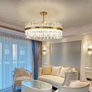 GobekUsa Crystal Chandeliers: Round LED Luxury Ceiling Pendant Lights for Elegant Home Decor.