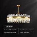 GobekUsa Crystal Chandeliers: Round LED Luxury Ceiling Pendant Lights for Elegant Home Decor.