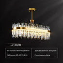 GobekUsa Crystal Chandeliers: Round LED Luxury Ceiling Pendant Lights for Elegant Home Decor.