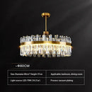 GobekUsa Crystal Chandeliers: Round LED Luxury Ceiling Pendant Lights for Elegant Home Decor.
