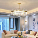 GobekUsa Crystal Chandeliers: Round LED Luxury Ceiling Pendant Lights for Elegant Home Decor.