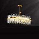 GobekUsa Crystal Chandeliers: Round LED Luxury Ceiling Pendant Lights for Elegant Home Decor.