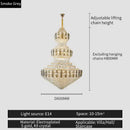 GobekUsa Crystal Duplex Headlight in Luxury European Style for Living Room & Hotel Lobby