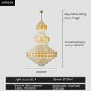 GobekUsa Crystal Duplex Headlight in Luxury European Style for Living Room & Hotel Lobby