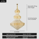 GobekUsa Crystal Duplex Headlight in Luxury European Style for Living Room & Hotel Lobby