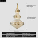 GobekUsa Crystal Duplex Headlight in Luxury European Style for Living Room & Hotel Lobby